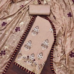 Blissta Embroidered Unstitched Dress Material-image-9