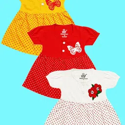 KidzzCart Polka Dot Print Fit & Flare Dress-image-86