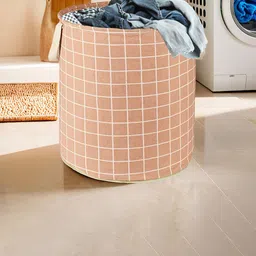 Kuber Industries Brown 3 Pieces Printed Cotton Laundry Bag 60 l-55