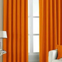 BELLA TRUE Orange 4 Pieces Black Out Long Door Curtains-image-76