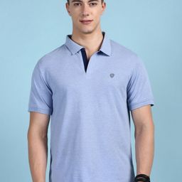 Lux Cozi Short Sleeves Polo Collar Cotton Regular Fit Casual T-Shirt-image-51