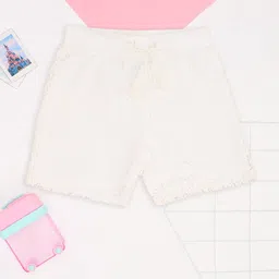 Pantaloons Junior Girls Self Design Regular Fit Mid Rise Regular Shorts-image-38