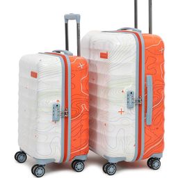 uppercase Topo Set Of 2 Printed Hard-Sided Trolley Bags-49