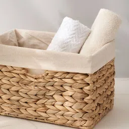 Home Centre Regan Juvale Water Hyacinth Storage Box with Liner-39