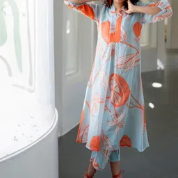 GoSriKi Women Floral Printed Regular Kurta with Palazzos-picture-53