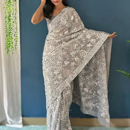 Anouk Embellished Sequinned Saree image 4