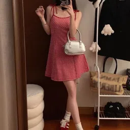 LULU & SKY Women Checked A-Line Dress-picture-54