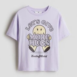 H&M Girls Printed Pure Cotton T-shirt-picture-34