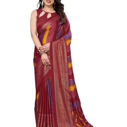 Sadika Striped Silk Blend Saree-picture-27
