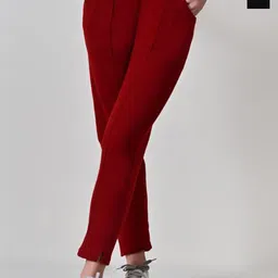 BAESD Women Pack of 2 Relaxed High-Rise Trousers-image-71