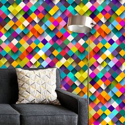 ArtzFolio Printed UV-Resistant Anti-Bacterial Geometric Pattern Peel & Stick Wallpaper-image-78