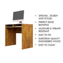 HEXA RED Beige Engineered Wood Study Table image 4