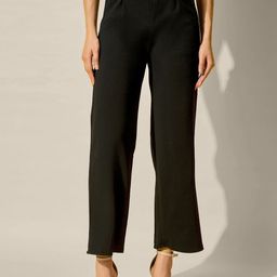 QIOA Women Relaxed High-Rise Parallel Trousers-image-78