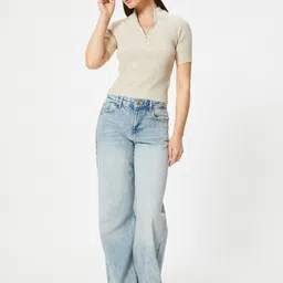 Koton Women Striped Pullover-image-44