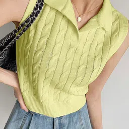 DressBerry Shirt Collar Regular Top-image-26