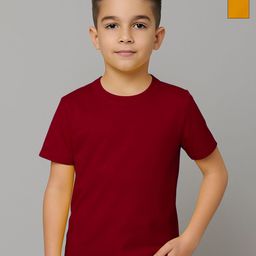 FBAR Boys Pack of 2 Solid Round Neck Cotton T-shirts-picture-32
