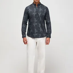 Red Flame Men Abstract Printed Regular Kurta-24