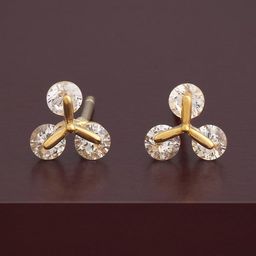 Kushal's Fashion Jewellery 92.5Silver Gold-Plated Classic Studs-image-78