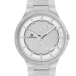 D'SIGNER Men Patterned Dial & Stainless Steel Bracelet Style Analogue Watch 836SM.2G-picture-30