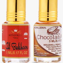 Menjewell Unisex Set Of 2 Al-Bakhoor & Chocolate Natural Attar 10ml-6