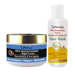 Urbaano Herbal Set of Sea Buckthorn Night Cream - 50g & Skin Iluminating Face Wash - 100ml-15
