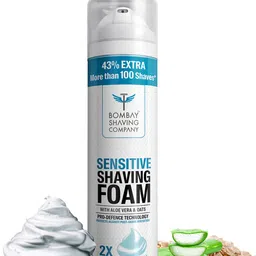 Bombay Shaving Company Sensitive Shaving Foam with Aloevera & Oats - 425 g-0