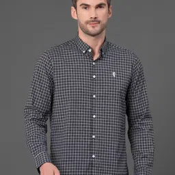 Red Tape Men Button Down Checked Casual Shirt-image-75