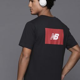 New Balance Brand Logo Printed Pure Cotton Sports T-shirt-image-73