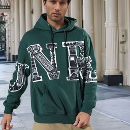 UNRL Printed Hooded Sweatshirt-image-97