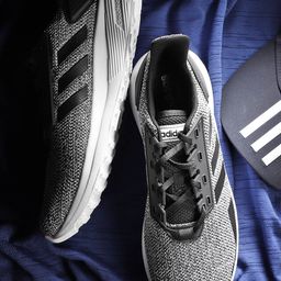 ADIDAS Men Black & White Duramo 9 Running Shoes-16