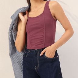 DressBerry Rib Knits Sleeveless Top-image-54
