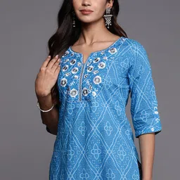 Libas Women Ethnic Motifs Embroidered Thread Work Kurta-picture-24