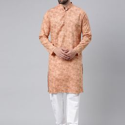 Majestic Man Men Ethnic Motifs Printed Cotton Kurta-picture-47