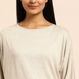 Triumph Women Solid Thermal Climate Control Sweater Top-image-33