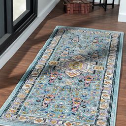 OBSESSIONS  Blue Ethnic Motifs Anti-static Floor Runner-27