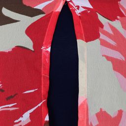 SCORPIUS Red Printed Open Front Shrug image 2