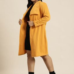 Qurvii+ Plus Size Front-Open Overcoat image 3