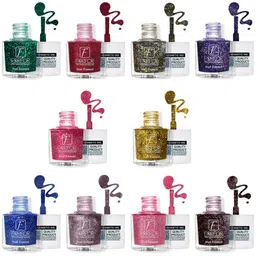 FORFOR High Shine Set Of 10 Glitter Nail Polish-5mlEach - 90-91-92-93-94-95-97-98-99-100-31