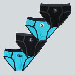 F&S Boys Pack of 4 Printed Basic Briefs BRIEF-MLTCLR-1-image-99