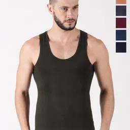 Dollar Pack Of 6 Assorted Pure Cotton Innerwear Vests-16