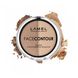 LAMEL Natural Finish Contouring & Highlight Face Contour Palette - Shade 401-44