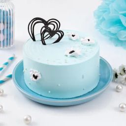 Pearly Blue Cream Cake 1 KG-image-20