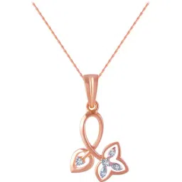 P.C. Chandra Jewellers 14 kt Gold & Diamond Pendant without Chain-image-85