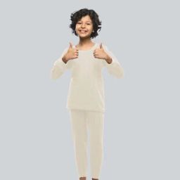 LUX Inferno Kids White Skinny Fit Full Sleeves Thermal Set-picture-32