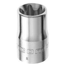 FACOM 21.84 mm Drive E24 Standard Socket e-Torx 37 mm Length, STX.24-18