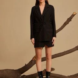 Kazo Black Striped Blazer-picture-22