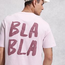 WROGN Typography Printed Drop-Shoulder Sleeves Oversized Pure Cotton T-shirt-image-68
