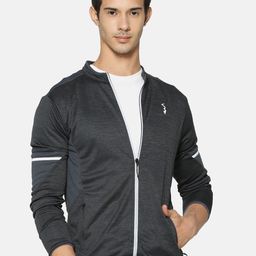 Campus Sutra Men Charcoal Grey Solid Solid Jacket-29