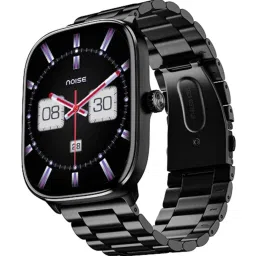 Noise ColorFit Macro BT Calling Smartwatch 2 inches TFT Display, Functional Crown (Elite Black) image 1