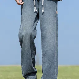 StyleCast x Revolte Men Relaxed Fit Light Fade Stretchable Jeans-image-26